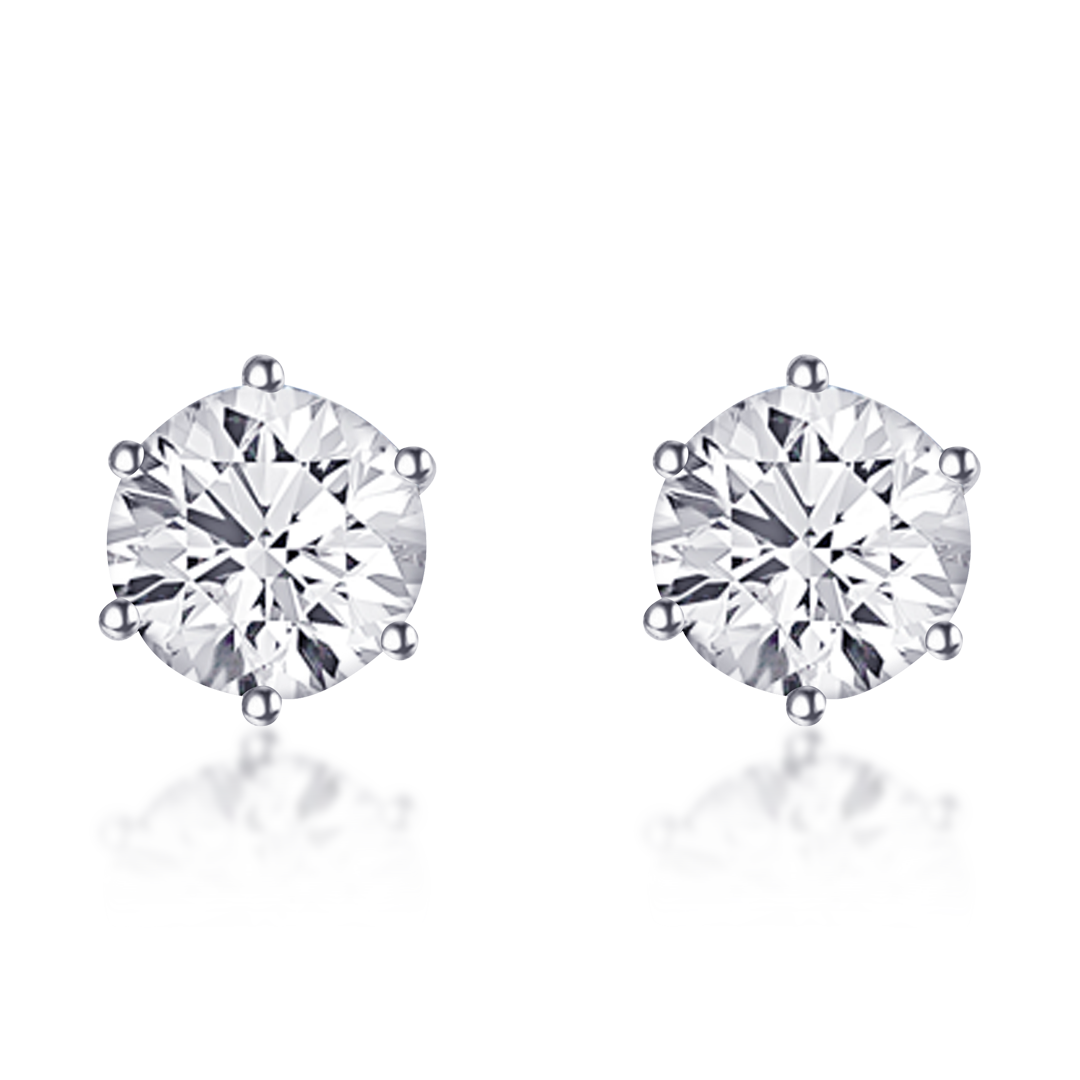 Stoned Silver Earrings