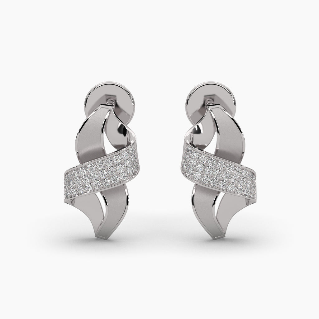 OLLUU Infinity Earrings Eternity Diamond Earrings Perfect Gift Earrings