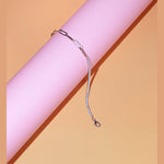 Load image into Gallery viewer, OLLUU Silver Rectangular Bracelets
