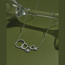 Load image into Gallery viewer, OLLUU Generation Necklace 4 Circle Necklace Brilliant Cut Diamond Pendant