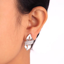 Load image into Gallery viewer, OLLUU Infinity Earrings Eternity Diamond Earrings Perfect Gift Earrings