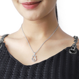 Sparkle and Whimsy: OLLUU Sterling Silver Charming Cat Necklace