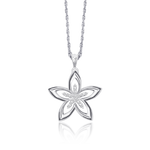 Load image into Gallery viewer, OLLUU Silver Dual Star Necklace