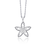 Load image into Gallery viewer, OLLUU Silver Dual Star Necklace
