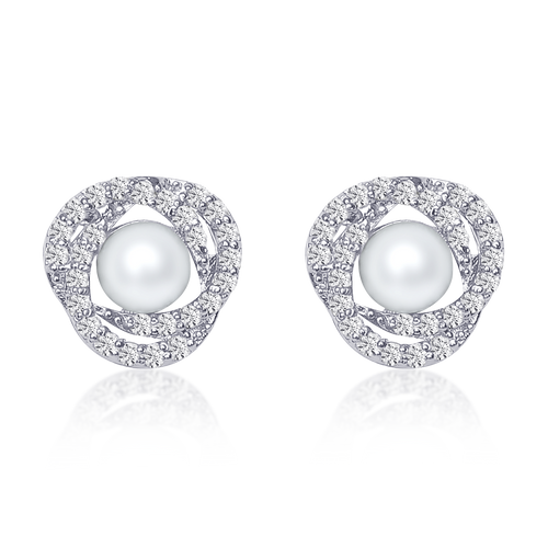 Silver Pearl Earrings, Galaxy Stud Earrings, Celestial Jewelry, Cubic Zirconia Earrings, Sterling Silver Accessories, Rhodium Plated Jewelry, Hypoallergenic Earrings, White Pearl Earrings, Multi-Diamond Earrings, OLLUU Earrings, Elegant Women's Jewelry, Statement Studs, Premium Earrings Collection, Authentic Silver Jewelry, Fashionable Accessories, Sparkling Earrings, Luxurious Jewelry, Celestial Beauty, Designer Earrings, Gift Ideas for Her,