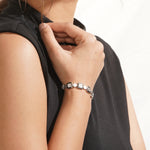 Load image into Gallery viewer, OLLUU Silver Hard Square Bracelet