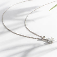 Load image into Gallery viewer, OLLUU Silver Cross Necklace Silver Cross Necklace, Heart-shaped Pendant, CZ Diamonds, Sterling Silver Jewelry, Rhodium-coated Necklace, Hypoallergenic Jewelry, 925 Authenticity, Adjustable Rope Chain, Spring Lobster Lock, Elegant Jewelry, Diamond Accents, Women&#39;s Fashion Accessories, Premium Jewelry, Statement Necklace, Gift for Her, Timeless Style, High-Quality Craftsmanship, Jewelry Warranty, Fashionable Necklace, Luxury Jewelry,