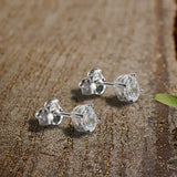 Sparkle with Elegance Oval Diamond Premium Zircon Stud Earrings By OLLUU
