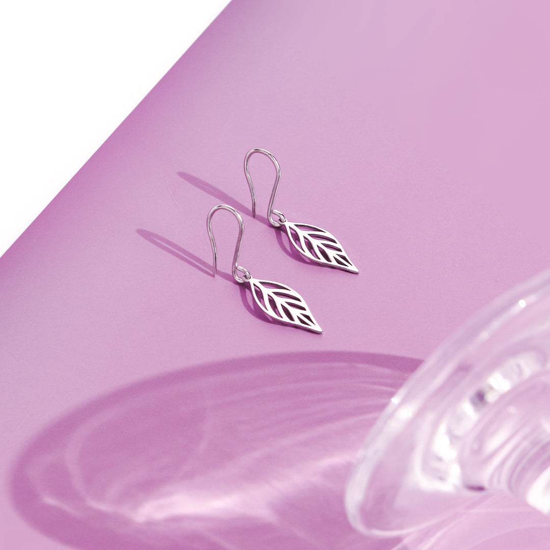 Silver Leaf Drop Earring Online