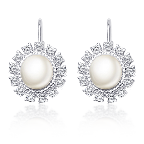 Pearl Diamond Silver Earrings Silver Sunset Pearl Earrings, Sterling Silver Jewelry, Spiral Illusion Design, Marquise Diamond Earrings, Multi Diamond Accent, Rhodium Coated Silver, Non-Allergenic Earrings, 925 Stamped Jewelry, Authentic Silver Earrings, Elegant Pearl Accessories, Sophisticated Jewelry, Women's Fashion Earrings, High-Quality Silver, Statement Earrings, Timeless Beauty, Formal Event Accessories, Everyday Wear Earrings, Luxury Jewelry Collection, Gift Ideas for Her, OLLUU Brand Earrings,