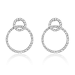 Load image into Gallery viewer, Silver Diamond Stud Sterling
