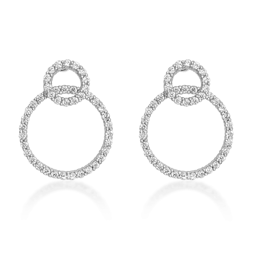 Silver Diamond Stud Sterling