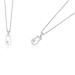 Load image into Gallery viewer, sterling silver necklace set, silver chain pendant design