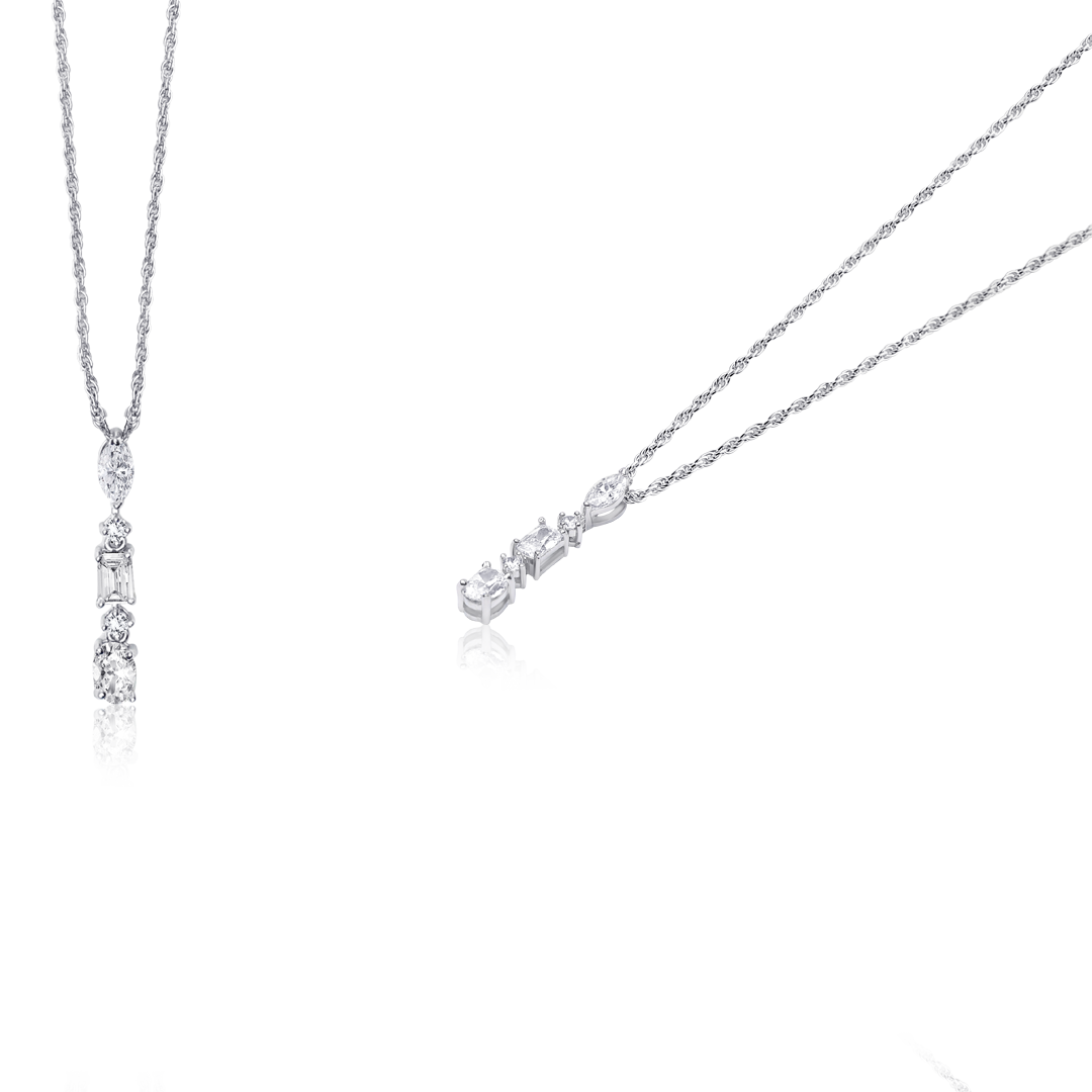 sterling silver necklace, silver pendant for women