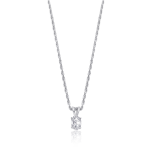 Silver Diamond Necklace, Oval Diamond Pendant, Adjustable Rope Chain, Cubic Zirconia Jewelry, Sterling Silver Necklace, Rhodium Coated Jewelry, Statement Diamond Necklace, Elegant Pendant Necklace, High-Quality Jewelry, Non-Allergenic Necklace, 925 Stamped Jewelry, Authentic Silver Necklace, Solitaire Diamond Necklace, Luxury Necklace Design, Timeless Elegance Jewelry, Fashionable Diamond Necklace, Sparkling CZ Necklace, Premium Necklace Collection, Gift Ideas for Her, OLLUU Jewelry Collection,