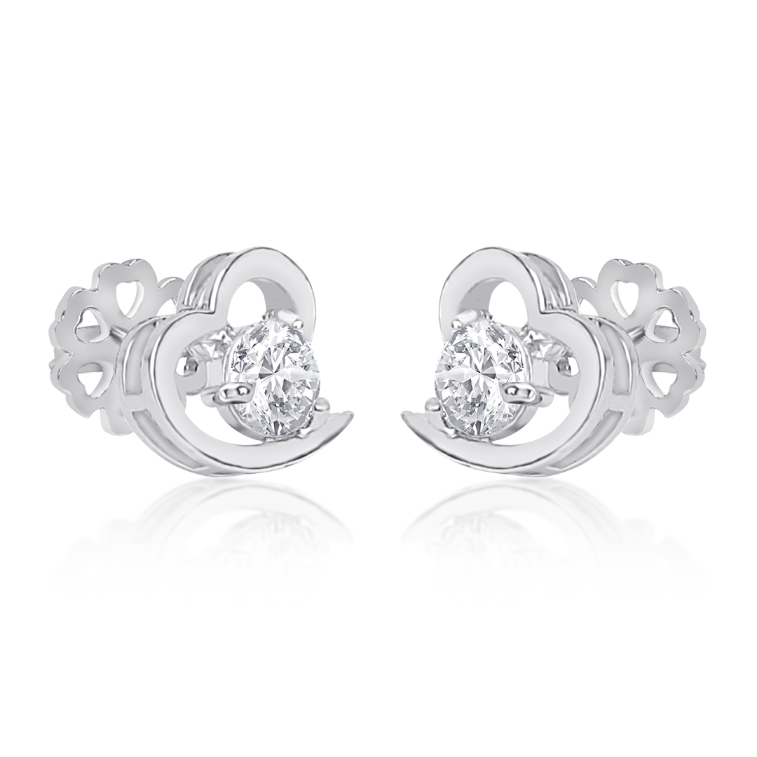 Heart Shaped Stud Earrings Online