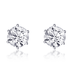 Load image into Gallery viewer, Stoned Silver Earrings

