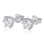 Load image into Gallery viewer, Round Shaped Silver Earrings
