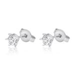 Load image into Gallery viewer, Solitaire Diamond Stud Earrings
