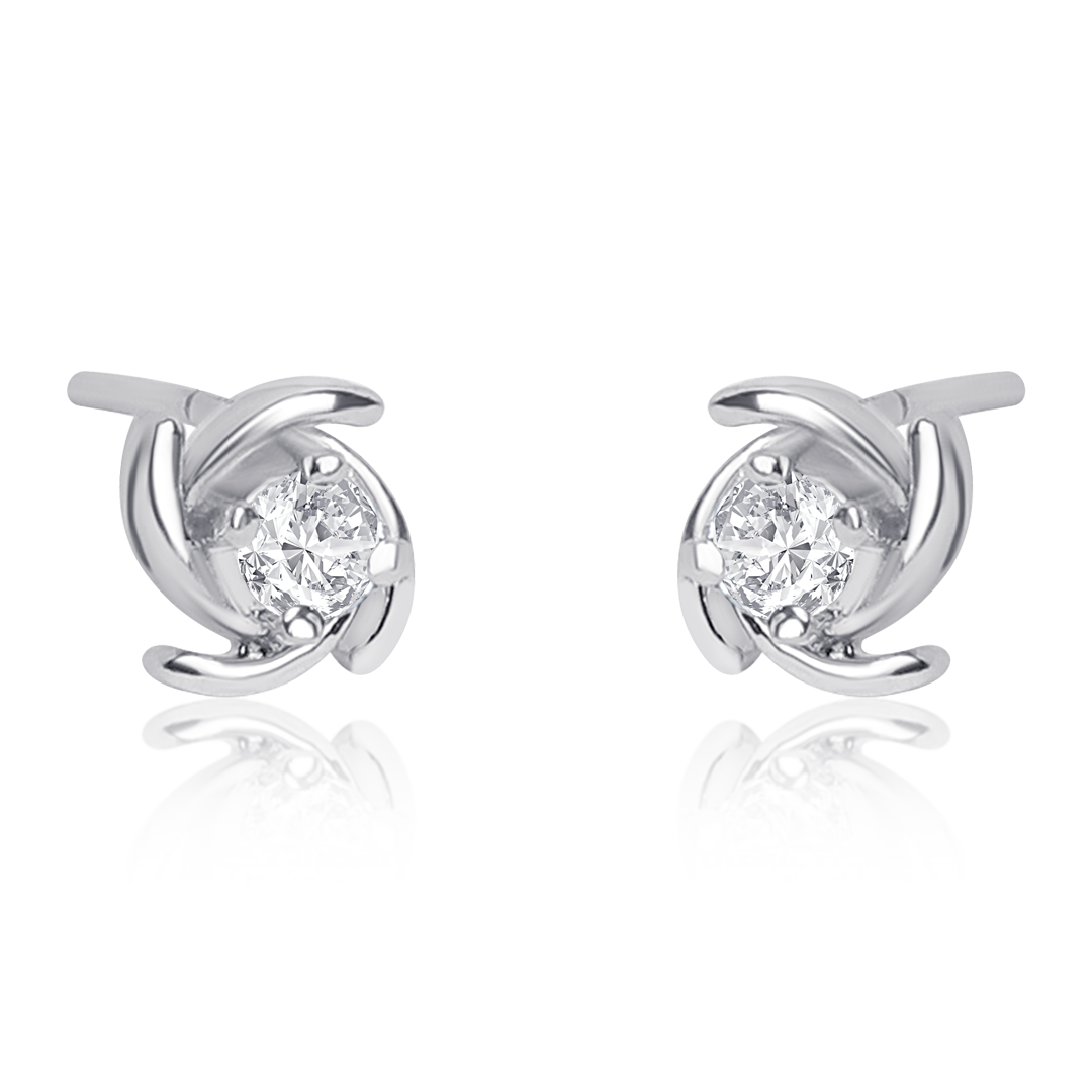 Cubic Zircon Stud Earrings Online