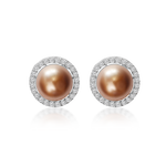 Load image into Gallery viewer, Pearl Diamonds Stud Earrings
