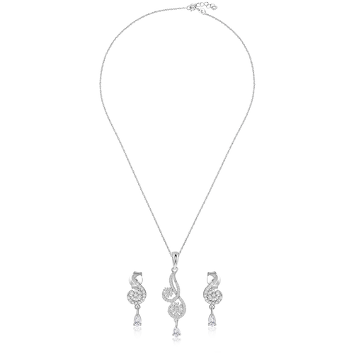 Silver Necklace Set, Diamond Pendant Jewelry, Cubic Zirconia Necklace, Sterling Silver Jewelry Set, Elegant Necklace and Earrings, OLLUU Jewelry Collection, High-Quality Silver Accessories, Rhodium-Coated Jewelry, Non-Allergenic Necklace Set, 925 Stamped Silver Set, Authentic Diamond Jewelry, Luxury Necklace Ensemble, Statement Necklace and Earrings, Marquise Diamond Pendant, Round Diamond Accents, Timeless Elegance Jewelry, Fashionable Silver Set, Premium Necklace Collection,