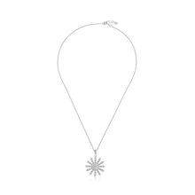 Load image into Gallery viewer, Snowflake Necklace Set, Sterling Silver Jewelry, Diamond Accent Necklace, Cubic Zirconia Earrings, Rhodium-Coated Jewelry, Adjustable Rope Chain, Non-Allergic Jewelry, 925 Stamped Silver, Authenticity Certificate, High-Quality Jewelry Set, Elegant Necklace and Earrings, Versatile Jewelry Set, Statement Jewelry, Luxury Jewelry Collection, Fashionable Necklace Set, Premium Silver Accessories, Gift Idea for Her, Sparkling Diamond Jewelry, Stylish Jewelry Ensemble, Timeless Beauty Necklace Set,