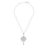 Load image into Gallery viewer, Flower shaped diamond necklace online