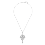 Load image into Gallery viewer, Flower shaped diamond necklace online
