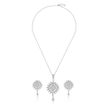 Load image into Gallery viewer, Flower shaped diamond necklace
