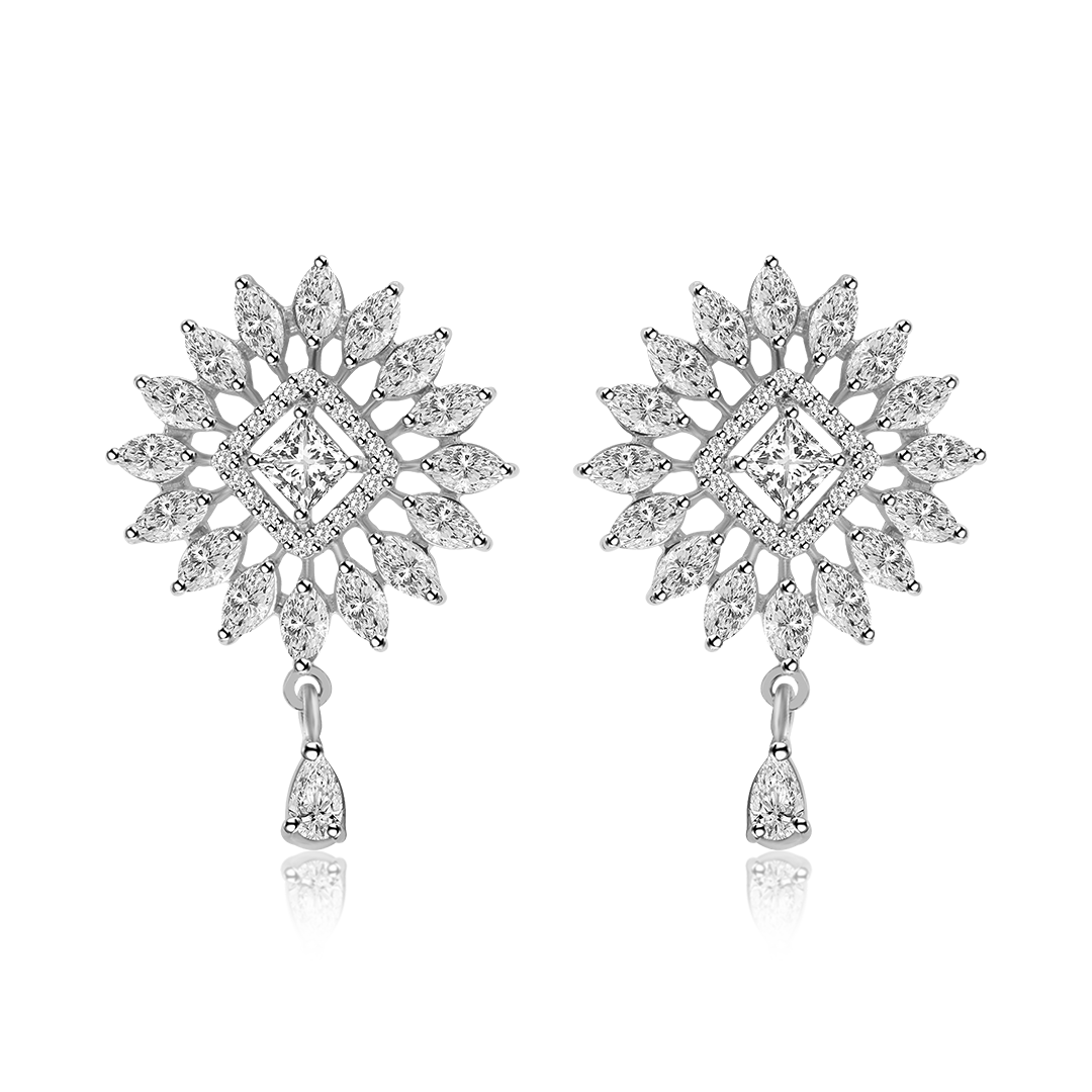 Buy Flower shaped diamond necklace