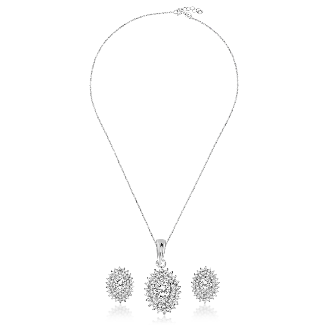 silver evil eye necklace