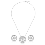 Load image into Gallery viewer, simple silver necklace set